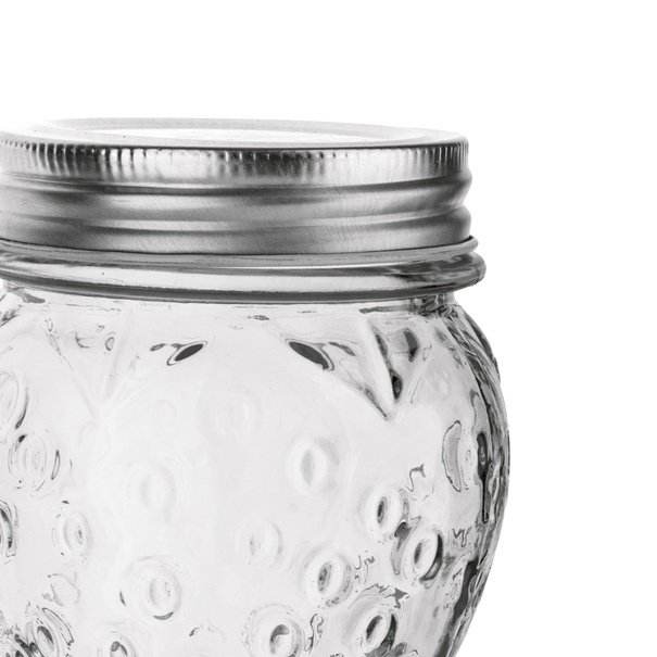 Słoik szklany z metalową zakrętką Tadar Truskawka 300 ml