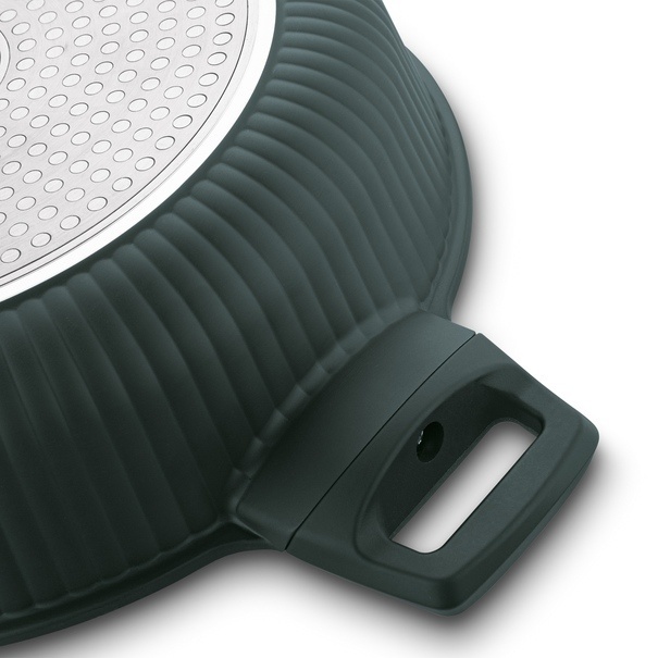 Patelnia marmurowa z pokrywką krótkie uchwyty Starke Pro Eridan 28 cm