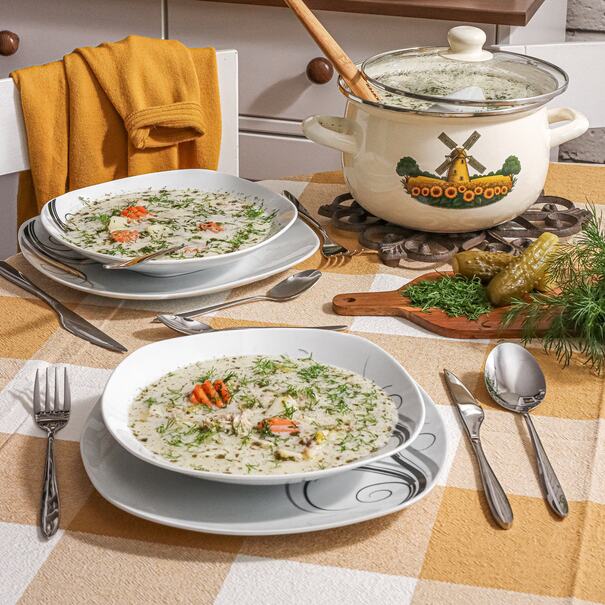 Talerz głęboki kwadratowy Tadar Dolce Vita 21,5 cm