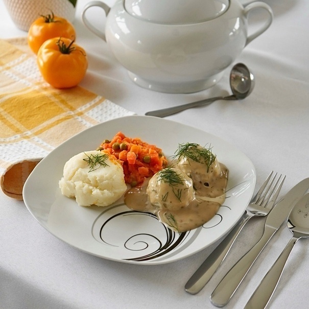 Talerz obiadowy kwadratowy Tadar Dolce Vita 25,5 cm