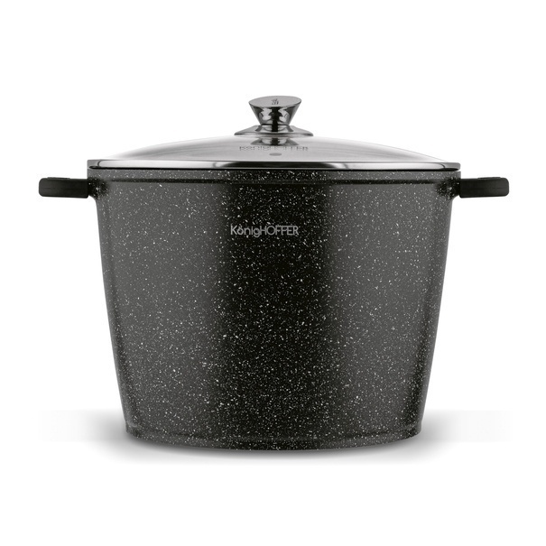 Zestaw 2 garnków na indukcję wysokich Konighoffer Pollo 6,8 l 10 l i 4 nakładki