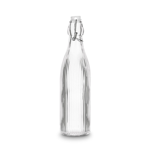 Butelka szklana z klipsem Tadar Paski 550 ml