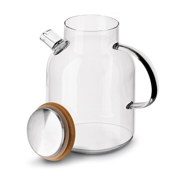 Dzbanek szklany ze spiralą i podgrzewaczem ceramicznym Tadar Nexo 1,8 l