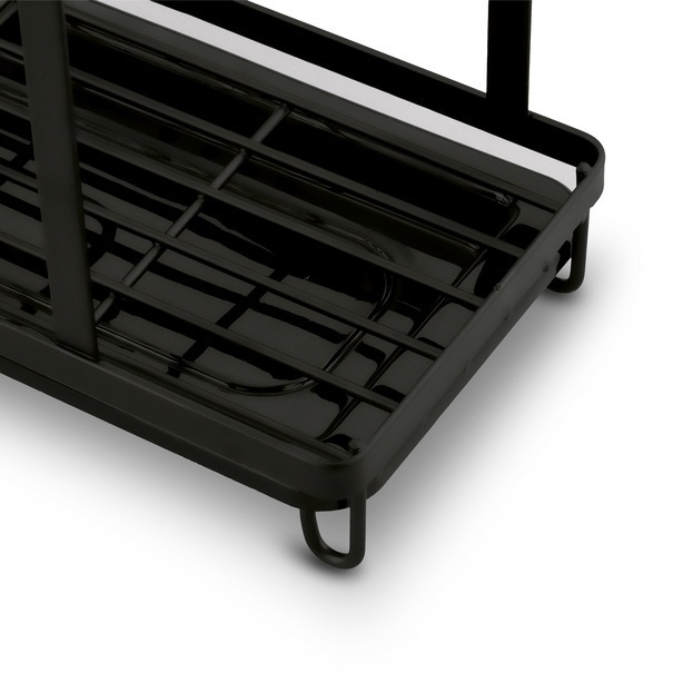 Organizer do zlewu druciany Tadar Trendy 23,5 x 13,5 x 15 cm czarny