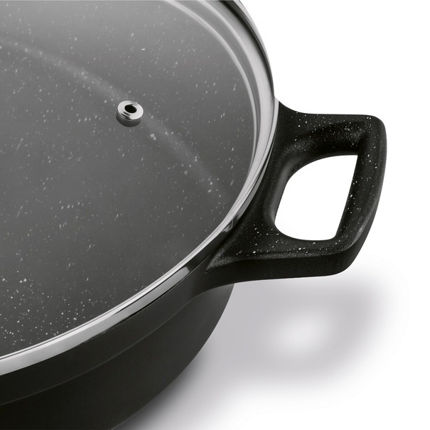 Patelnia aluminiowa na indukcję krótkie uchwyty Konighoffer Vitello 32 cm