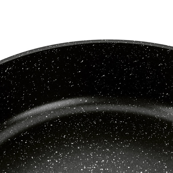 Patelnia na indukcję głęboka krótkie uchwyty Konighoffer Pollo Black 32 x 8 cm