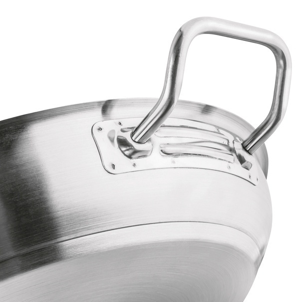 Patelnia stalowa na indukcję Starke Pro Gastro 36 cm z helperem
