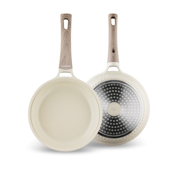 Patelnia z powłoką ceramiczną na indukcję Konighoffer Rosti 20 cm kremowa