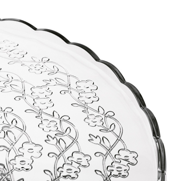 Patera szklana na nóżce Tadar Sally 29 cm okrągła