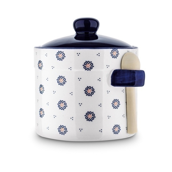 Pojemnik ceramiczny z łyżeczką Tadar Folklor 400 ml