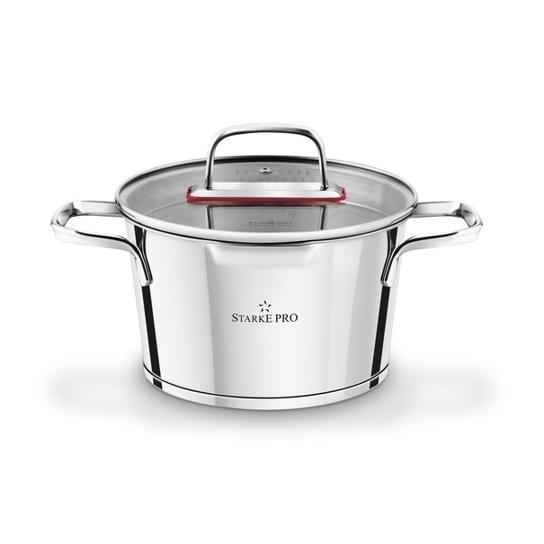 Zestaw garnk&oacute;w nierdzewnych z pokrywkami Starke Pro Speziale 8 element&oacute;w