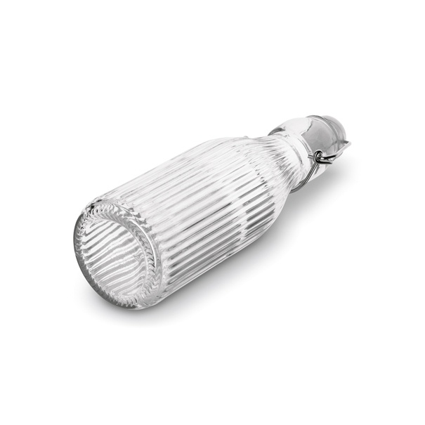 Butelka szklana z klipsem Tadar Paski 250 ml