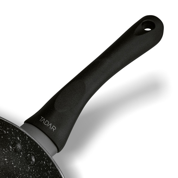 Komplet 3 patelni na indukcję z pokrywkami Tadar Amarantina Grey 20 24 28 cm