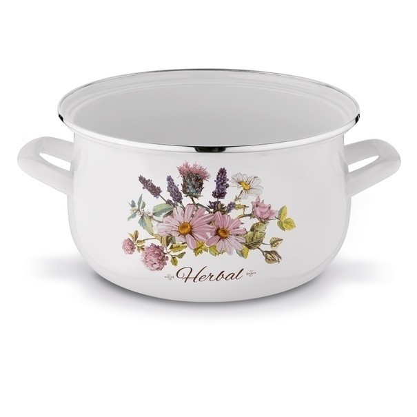 Komplet garnków emaliowanych Tadar Herbal 8 elementów