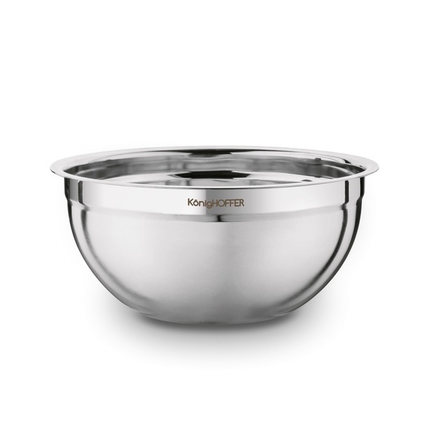 Miski nierdzewne z pokrywkami Konighoffer 16 cm 20 cm 24 cm satyna