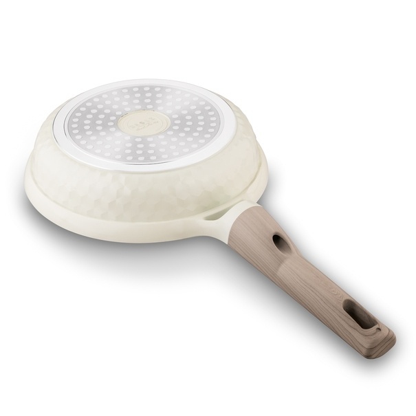 Patelnia z powłoką ceramiczną na indukcję Konighoffer Rosti 20 cm kremowa