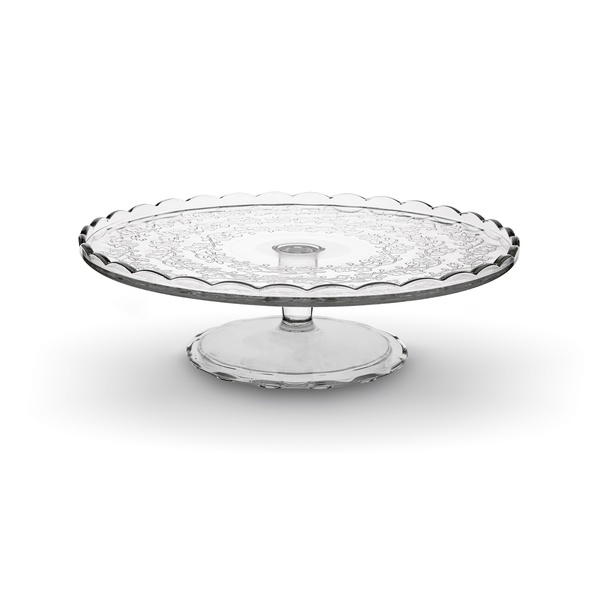 Patera szklana na nóżce Tadar Sally 29 cm okrągła