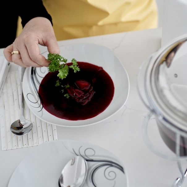 Talerz głęboki kwadratowy Tadar Dolce Vita 21,5 cm