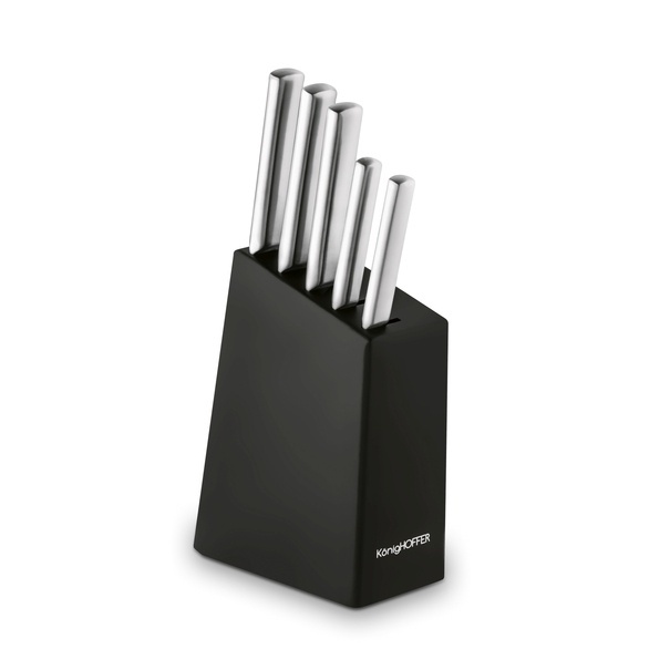 Zestaw noży kuchennych w bloku kauczukowym Konighoffer Harmony 6 element&oacute;w