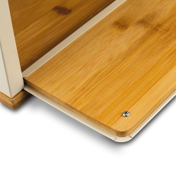 Chlebak stalowy dwupoziomowy Konighoffer Artesano 38 x 18 x 23 cm kremowy