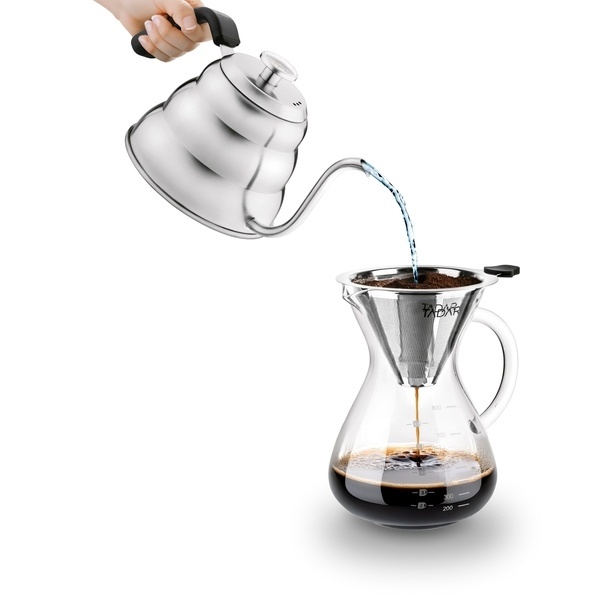 Dzbanek przelewowy do kawy i herbaty z zaparzaczem Tadar Freddo 800 ml