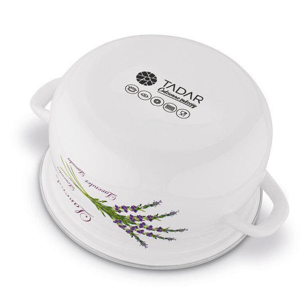 Garnek emaliowany Tadar Lawenda 1,6 l