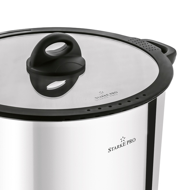 Garnek wysoki nierdzewny z pokrywką Starke Pro Sante 10,5 l indukcja