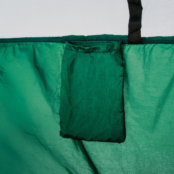 Hamak ogrodowy z moskitierą i linami Tadar Kemping 270 x 140 cm zielony