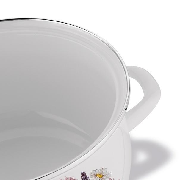 Komplet garnków emaliowanych Tadar Herbal 8 elementów