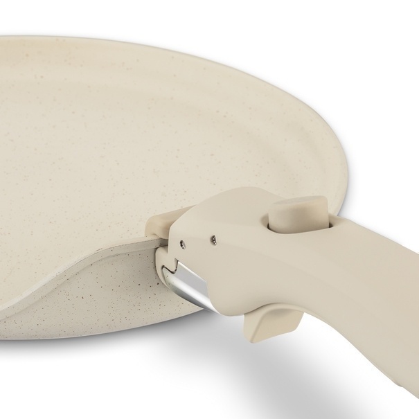 Patelnia do naleśnik&oacute;w indukcyjna Starke Pro Compacti Cream 26 cm z odpinanym uchwytem