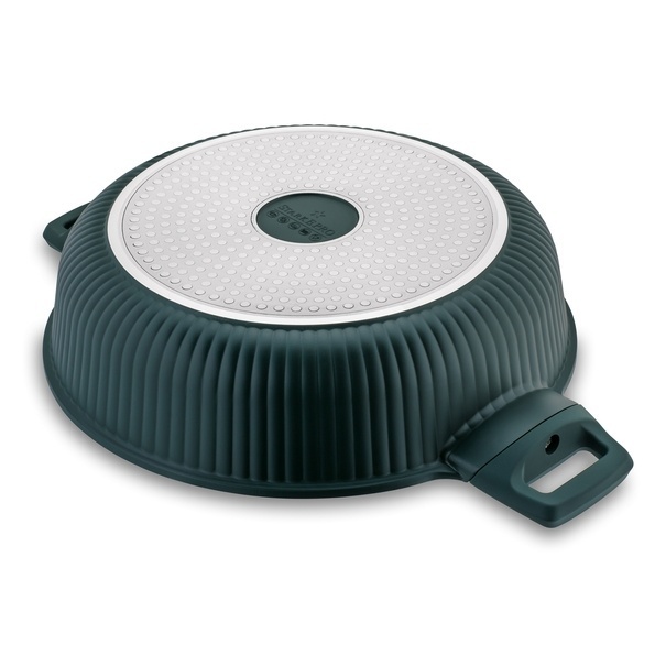 Patelnia marmurowa z pokrywką kr&oacute;tkie uchwyty Starke Pro Eridan 28 cm