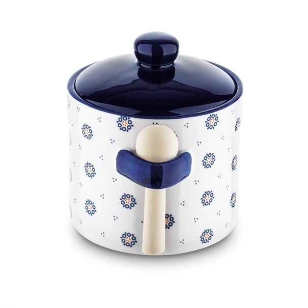 Pojemnik ceramiczny z łyżeczką Tadar Folklor 400 ml