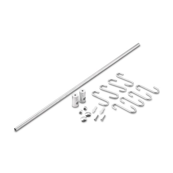 Reling kuchenny z 8 wieszakami Tadar 54 cm