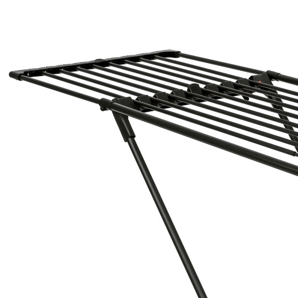 Suszarka balkonowa teleskopowa Konighoffer Spring Black 108-190 x 56 x 94 cm
