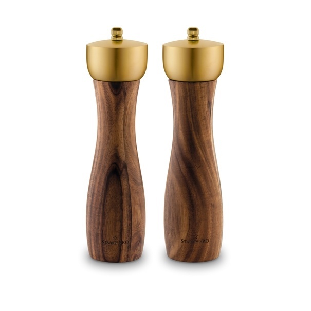 Zestaw 2 młynk&oacute;w ręcznych do soli i pieprzu Starke Pro Epirus