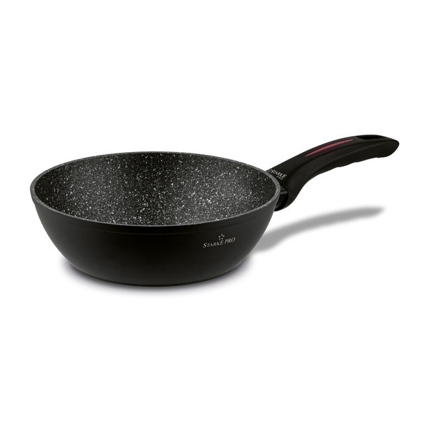 Zestaw 3 patelni ceramicznych głębokich Starke Pro Piccante 20 cm 24 cm 28 cm