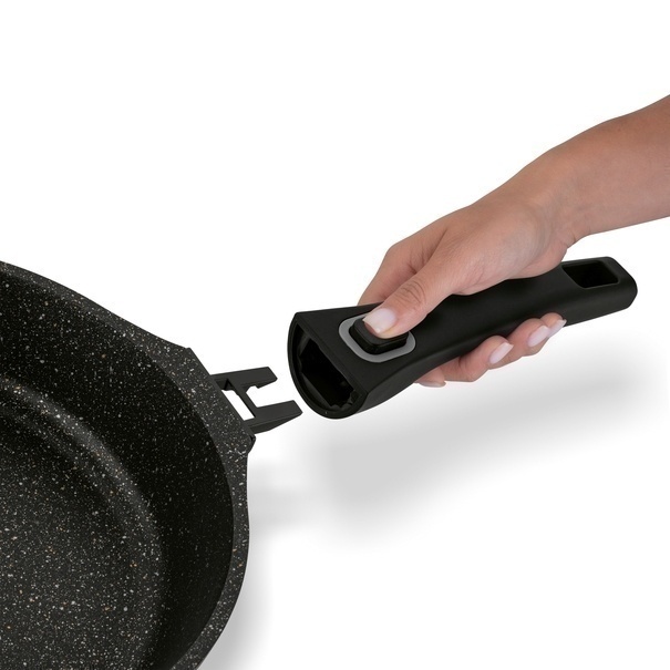 Zestaw 3 patelni marmurowych na indukcję Starke Pro Svart Marble 20 cm 24 cm 28 cm