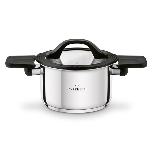 Zestaw garnków nierdzewnych z pokrywkami Starke Pro Creativo 8 elementów