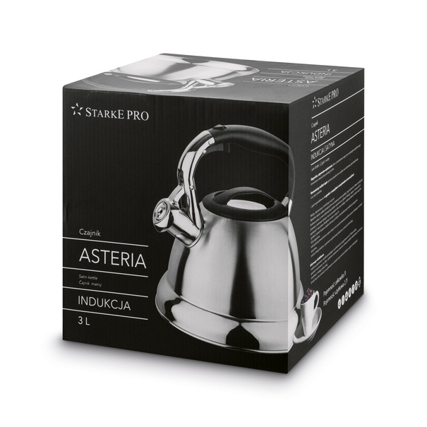Czajnik ze stali nierdzewnej Starke Pro Asteria II 3 l satyna