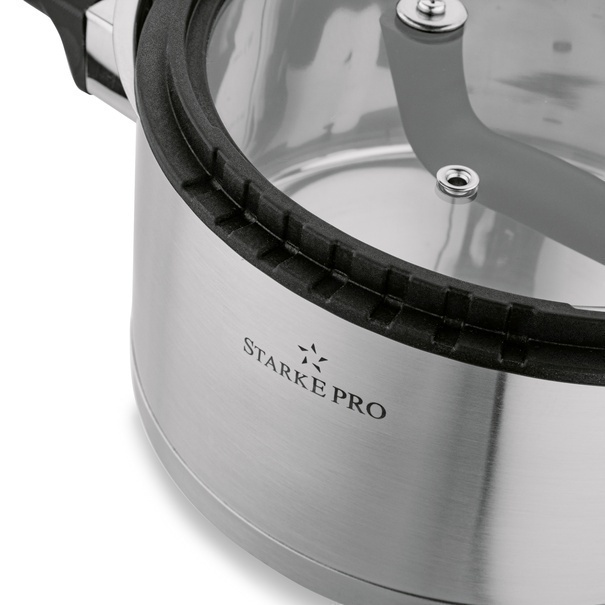 Garnek nierdzewny z pokrywką Starke Pro Rigor 1,7 l