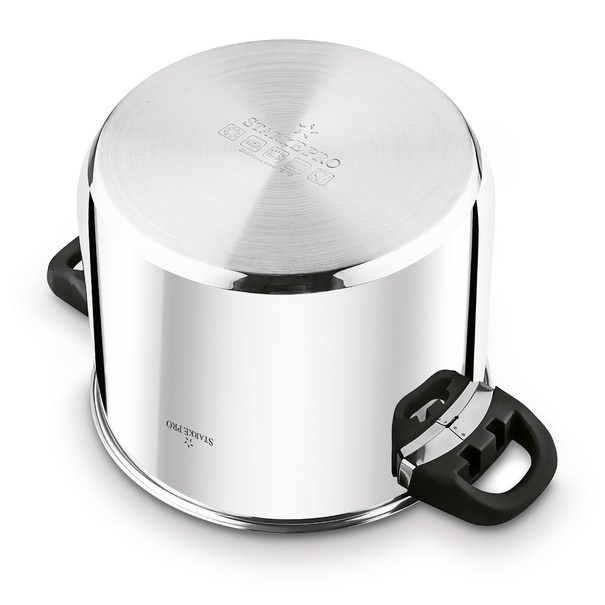 Garnek wysoki nierdzewny z pokrywką Starke Pro Sante 8,5 l indukcja