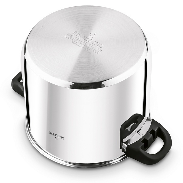 Garnek wysoki nierdzewny z pokrywką Starke Pro Sante 10,5 l indukcja