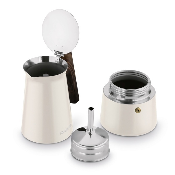 Kawiarka nierdzewna Konighoffer Cortado 6 filiżanek kremowa