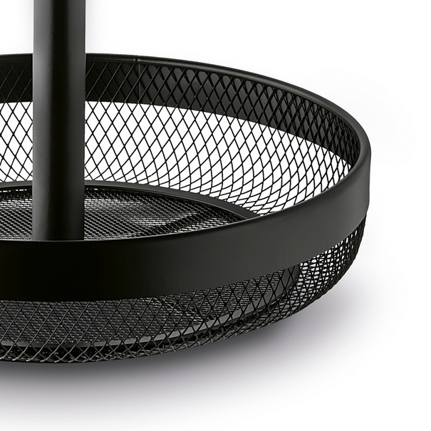 Koszyk na owoce dwupoziomowy Konighoffer Harmony 31 x 30 cm czarny