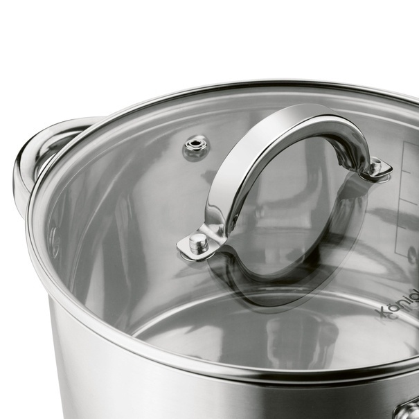 Zestaw nierdzewnych garnk&oacute;w na indukcję Konighoffer Petra 8 element&oacute;w