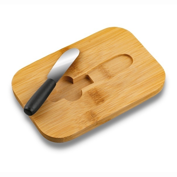 Maselniczka stalowa z pokrywką i nożykiem Tadar 15,5 x 10,5 x 6,5 cm czarna