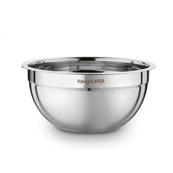 Miski nierdzewne z pokrywkami Konighoffer 16 cm 20 cm 24 cm satyna
