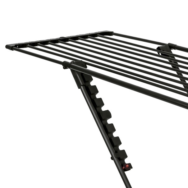Suszarka balkonowa teleskopowa Konighoffer Spring Black 108-190 x 56 x 94 cm