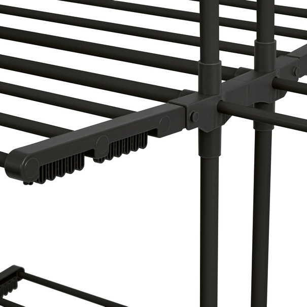 Suszarka na pranie pionowa Konighoffer Ultra 135 x 66 x 173 cm czarna
