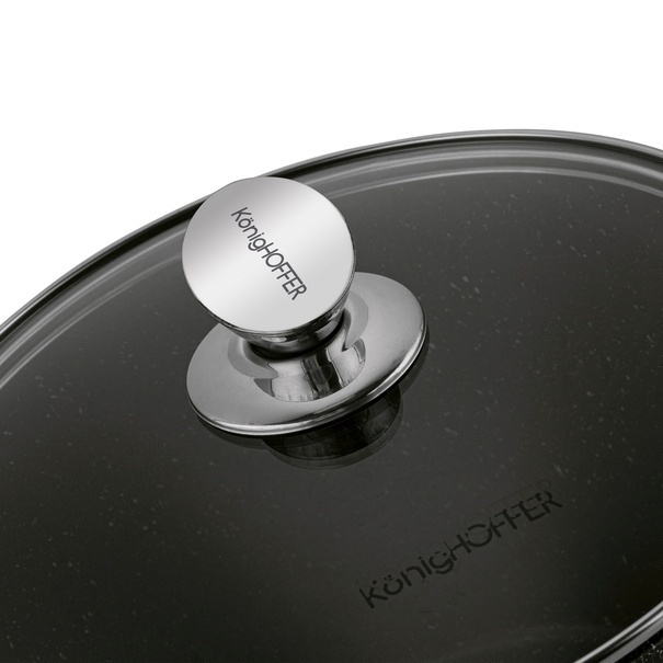 Zestaw 2 garnków na indukcję wysokich Konighoffer Pollo 6,8 l 10 l i 4 nakładki